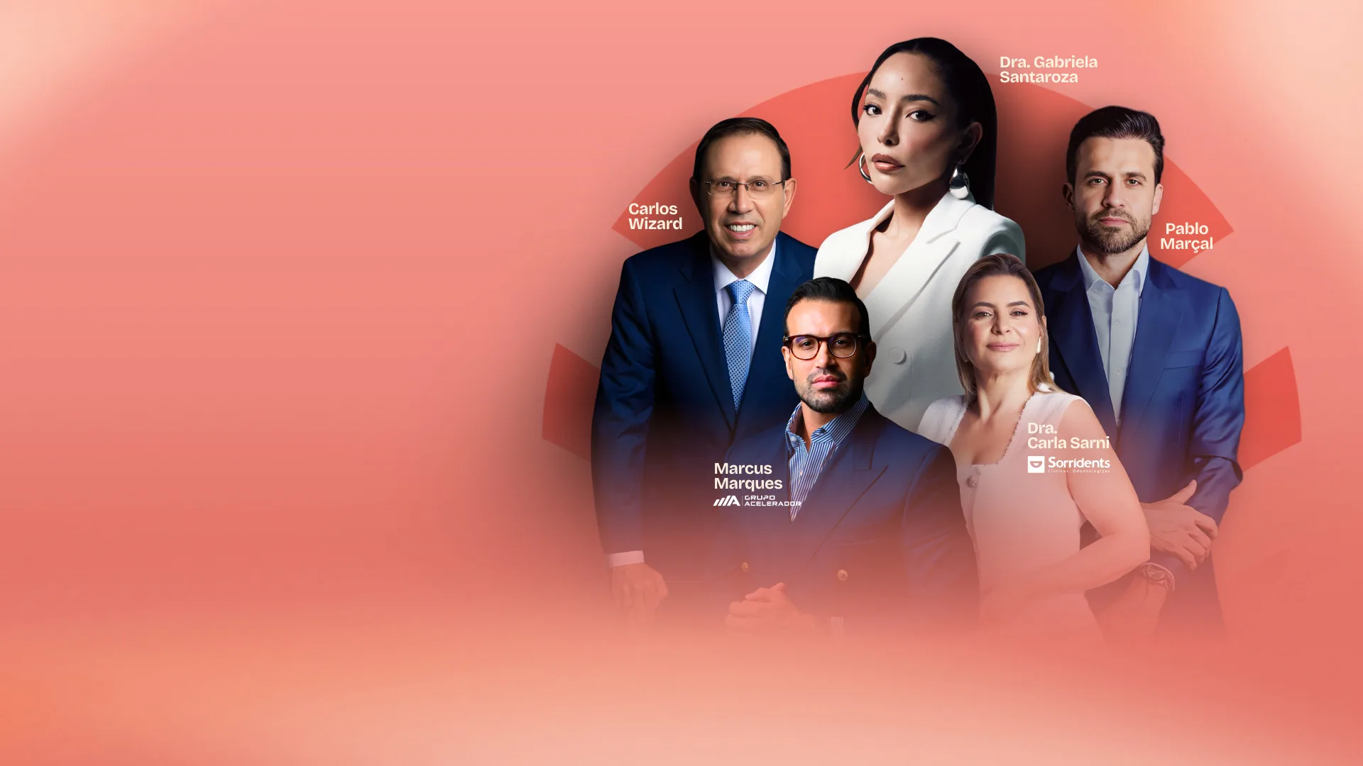 Dra. Gabriela Santaroza, Carlos Wizard, Marcus Marques e Dra. Carla Sarni — Imersão Gestão de Clínicas